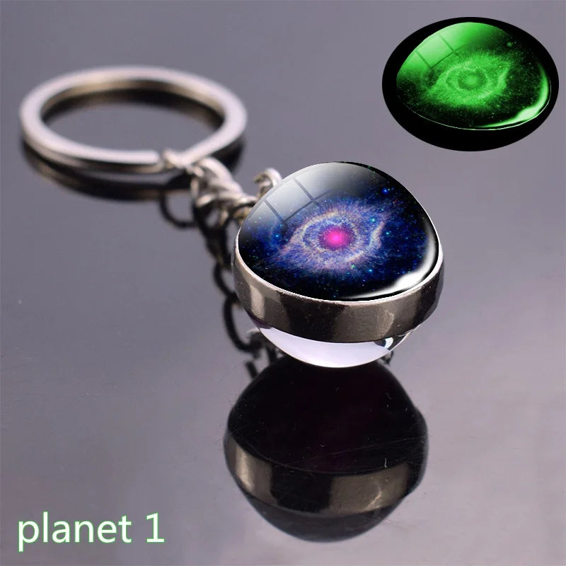 Glow In The Dark Solar System Planet Keyring