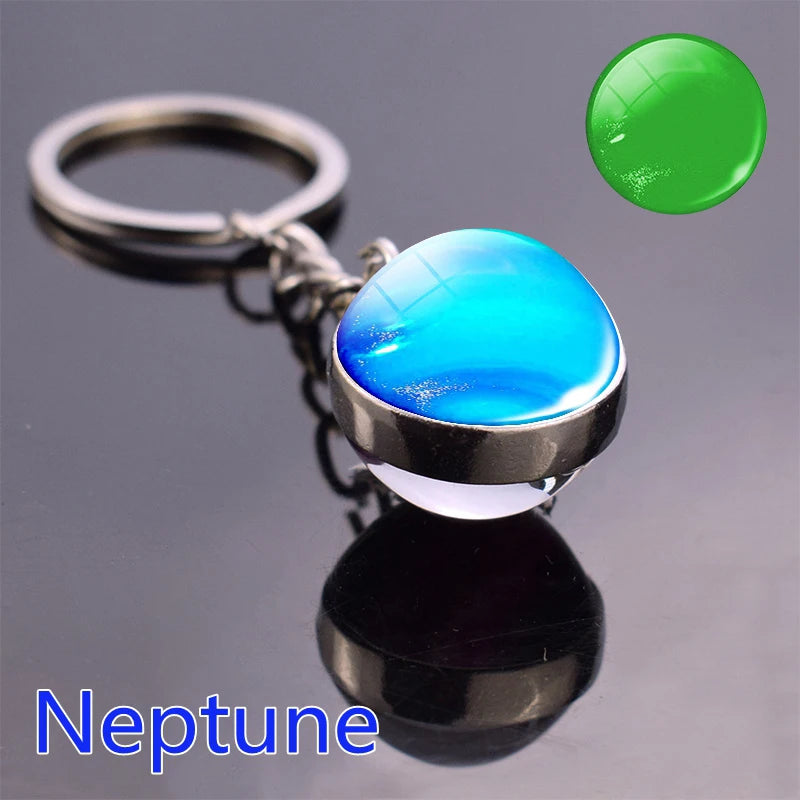 Glow In The Dark Solar System Planet Keyring