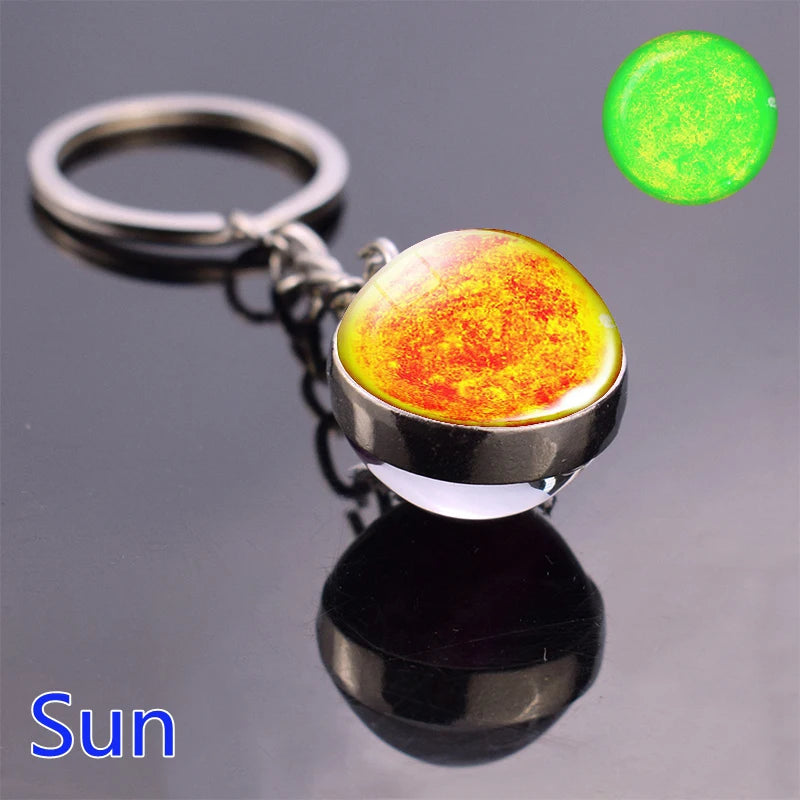 Glow In The Dark Solar System Planet Keyring