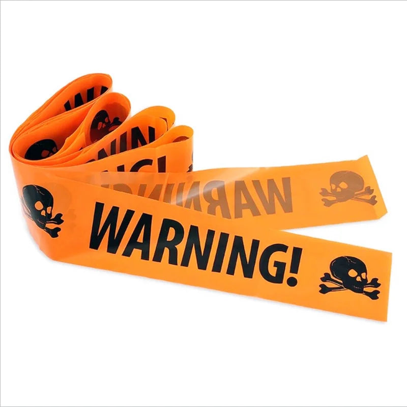 Halloween Window Prop Warning line Halloween Decoration