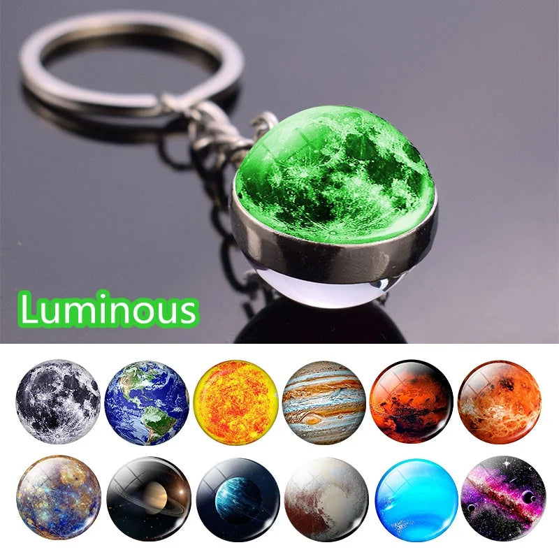 Glow In The Dark Solar System Planet Keyring