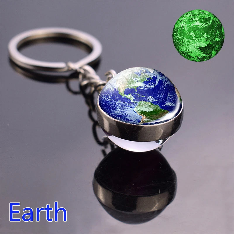 Glow In The Dark Solar System Planet Keyring