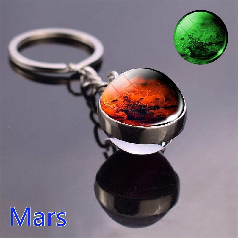 Glow In The Dark Solar System Planet Keyring