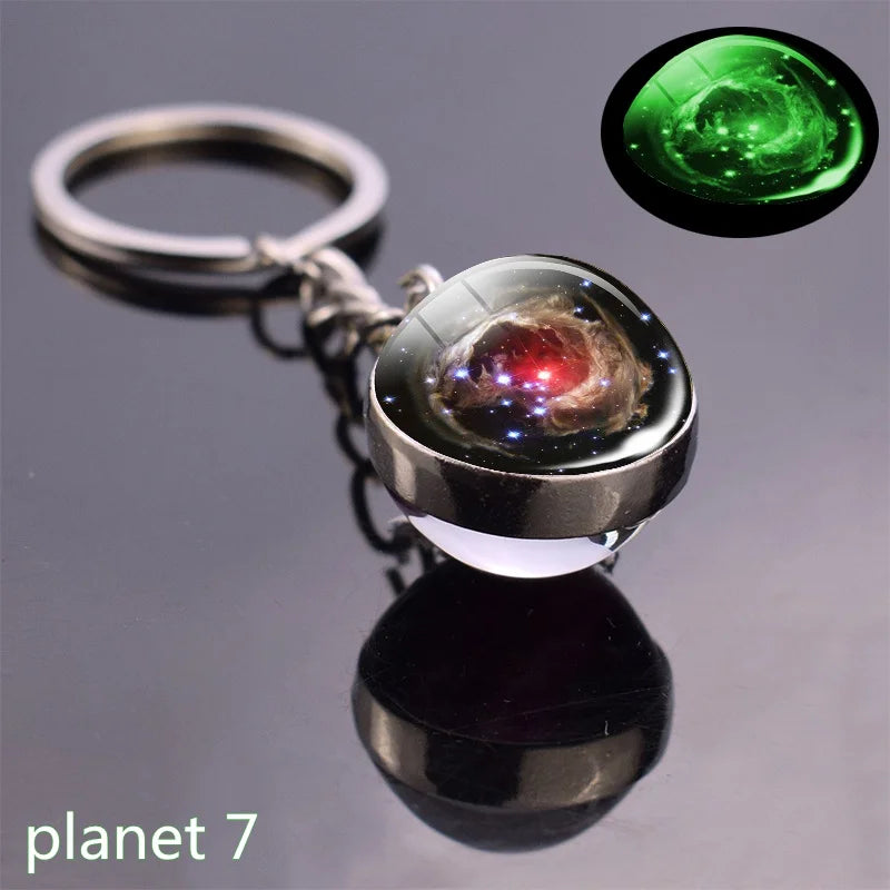 Glow In The Dark Solar System Planet Keyring