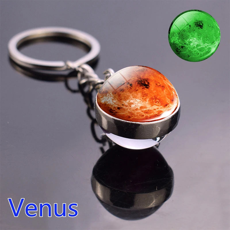 Glow In The Dark Solar System Planet Keyring