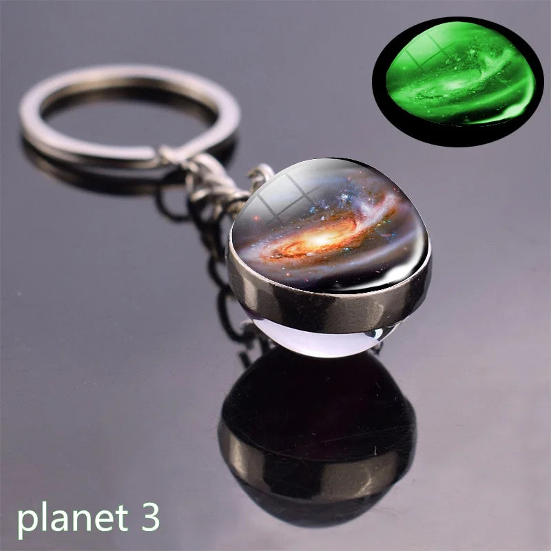 Glow In The Dark Solar System Planet Keyring