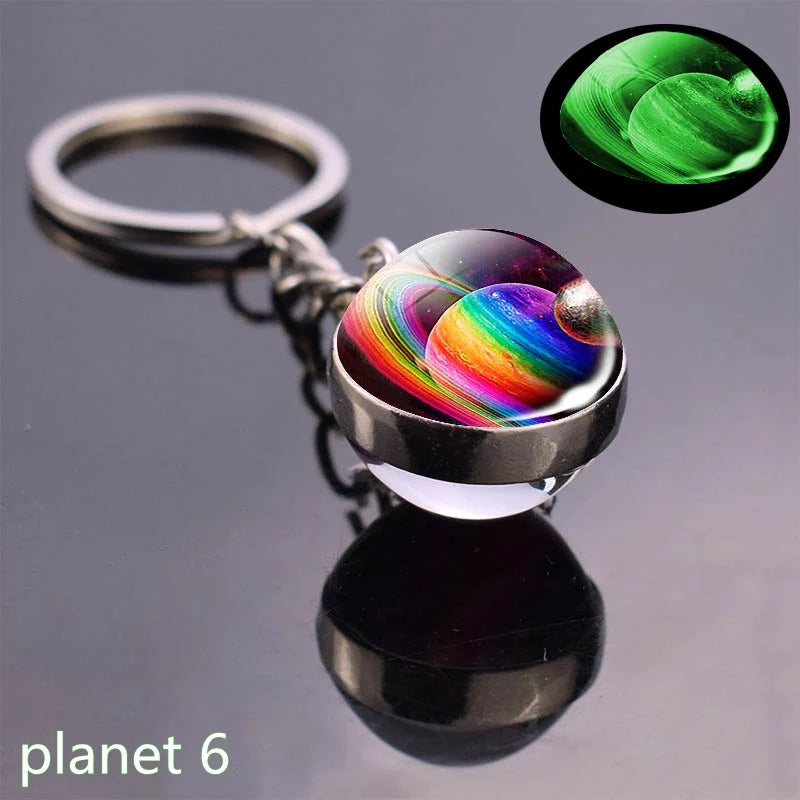 Glow In The Dark Solar System Planet Keyring