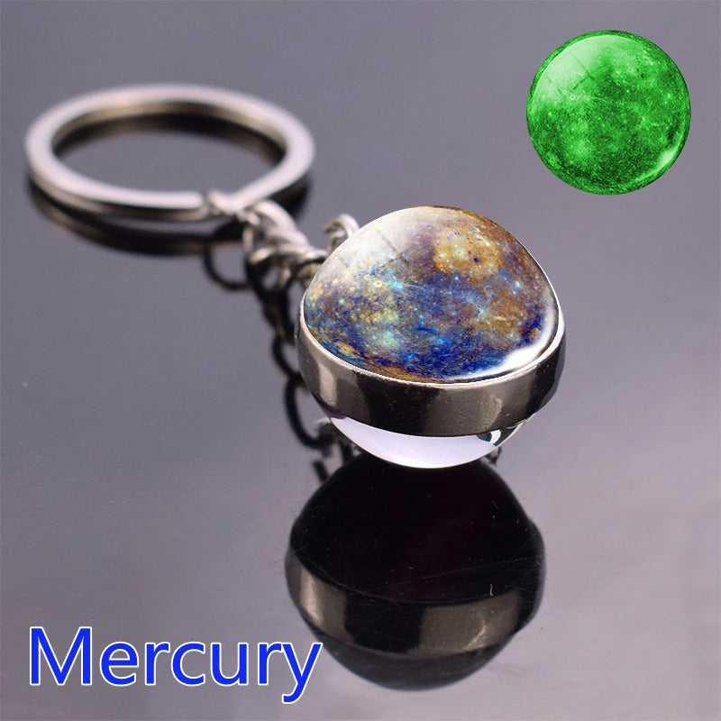 Glow In The Dark Solar System Planet Keyring