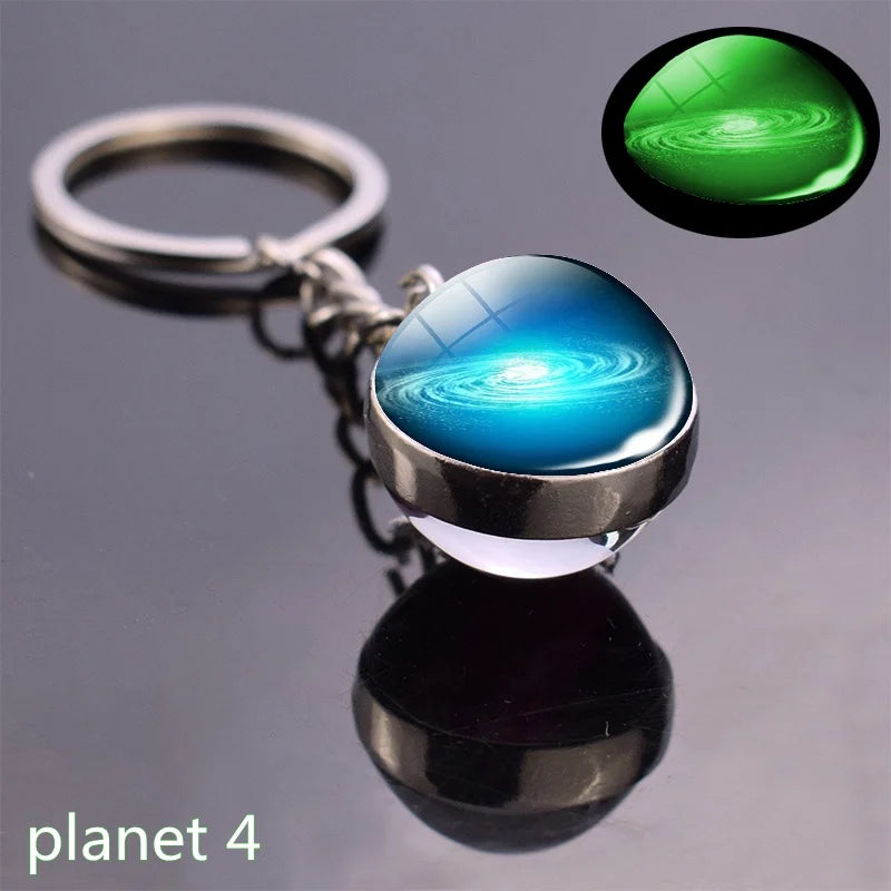 Glow In The Dark Solar System Planet Keyring