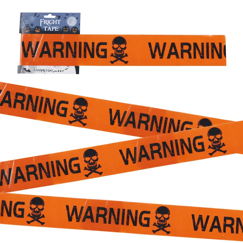 Halloween Window Prop Warning line Halloween Decoration