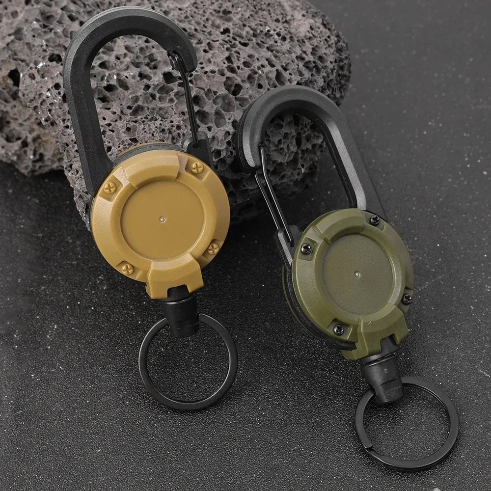 Pull Reel Carabiner Key Chain