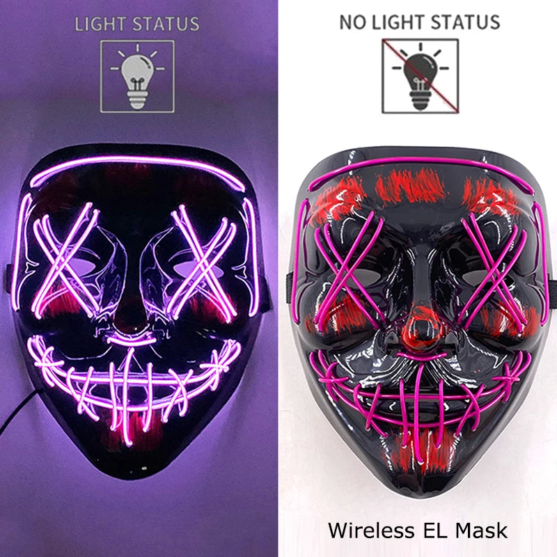 Wireless LED Glowing Mask