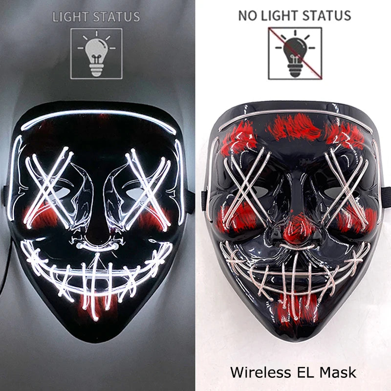 Wireless LED Glowing Mask