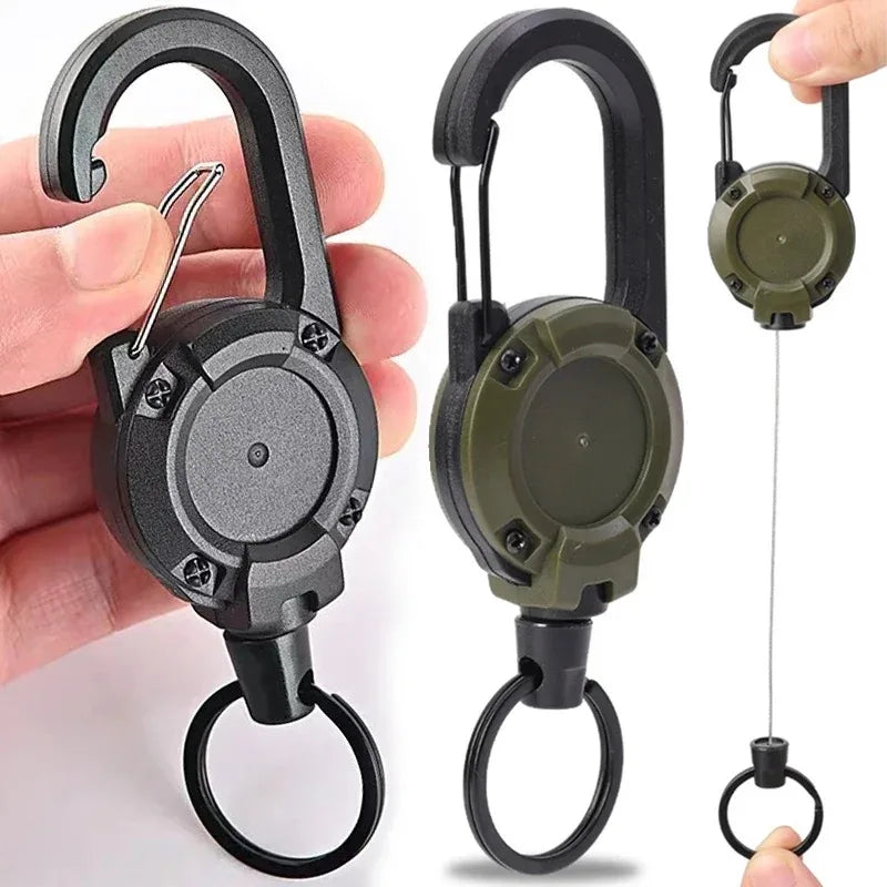 Pull Reel Carabiner Key Chain