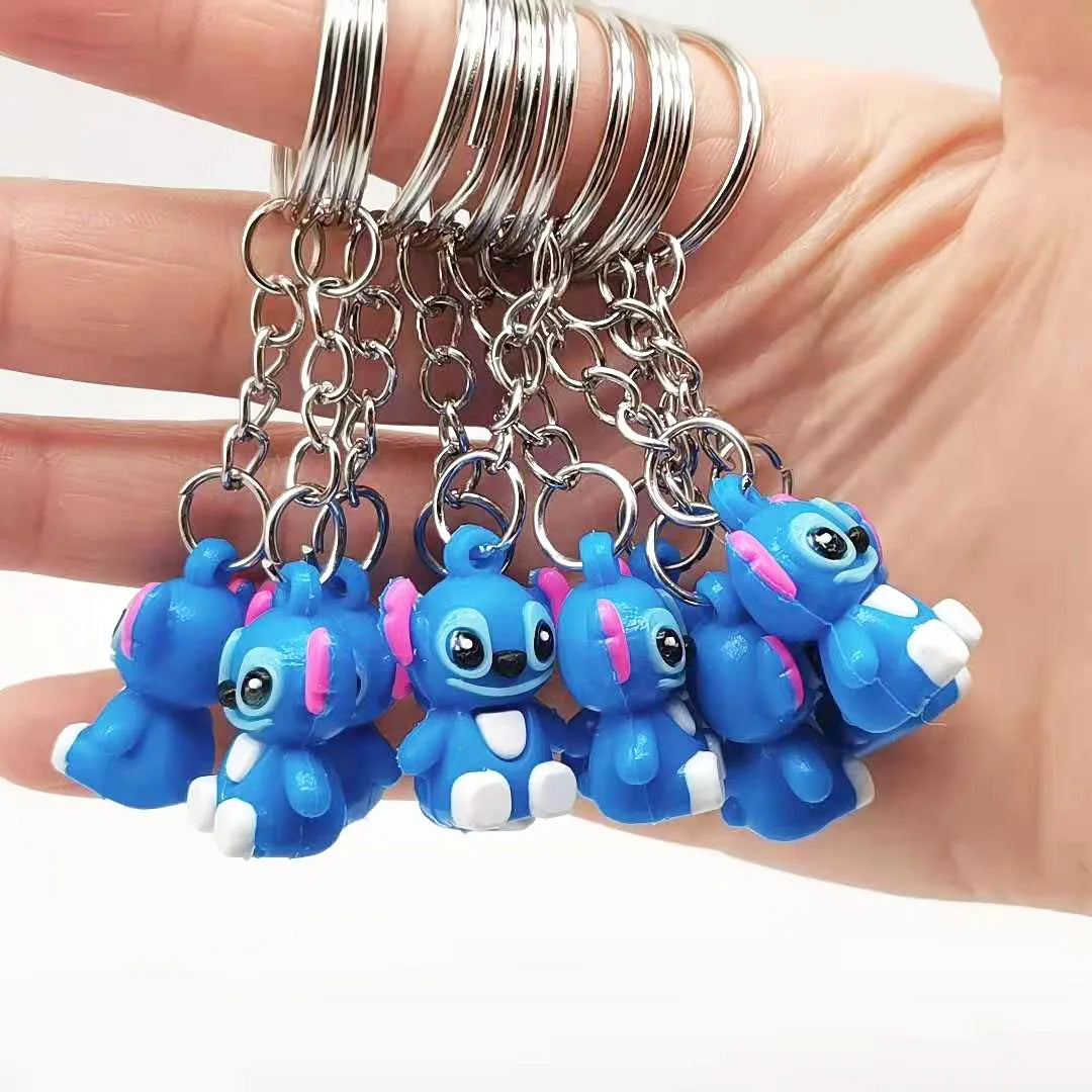 10Pcs Stitch Mini Keychain