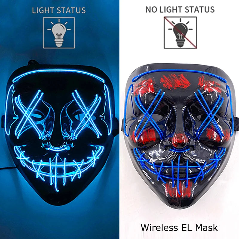 Wireless LED Glowing Mask