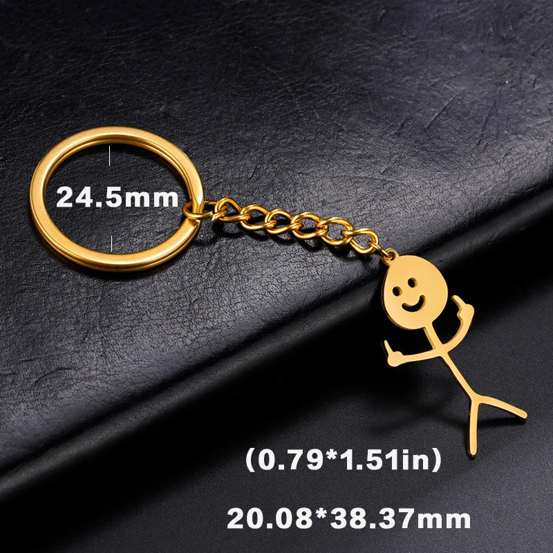 Funny Stickman Keychain