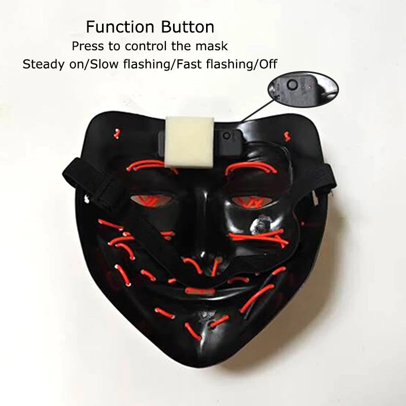 Wireless LED Glowing Mask