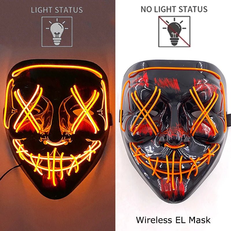 Wireless LED Glowing Mask