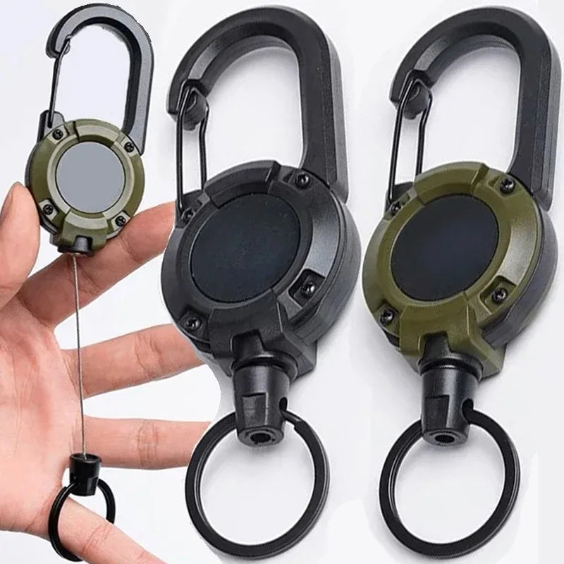 Pull Reel Carabiner Key Chain