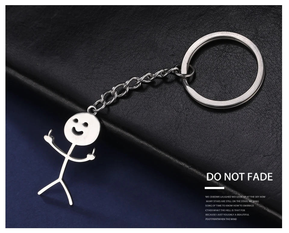 Funny Stickman Keychain