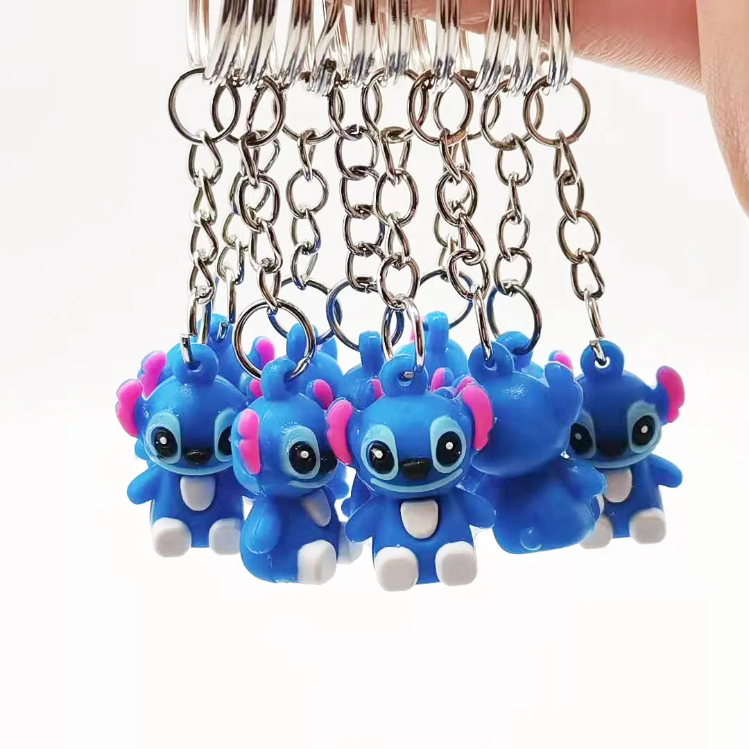 10Pcs Stitch Mini Keychain