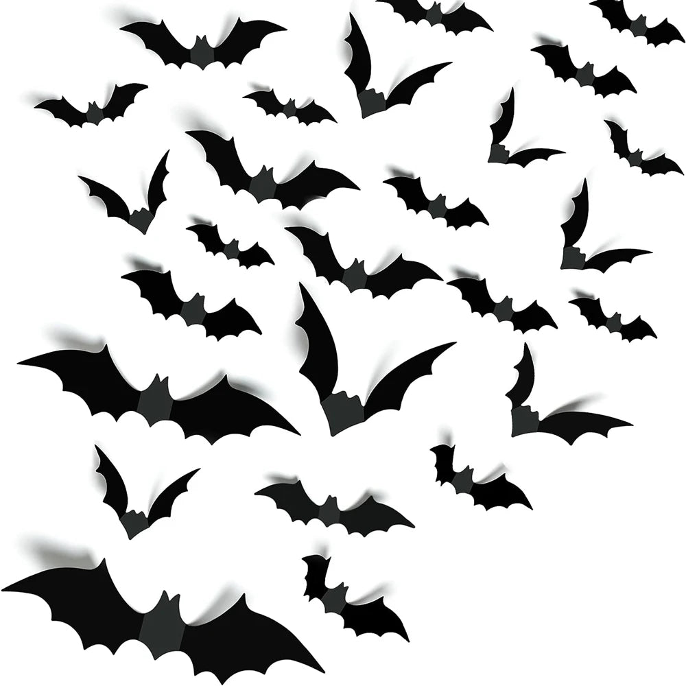 Halloween Decoration Black PVC Bat