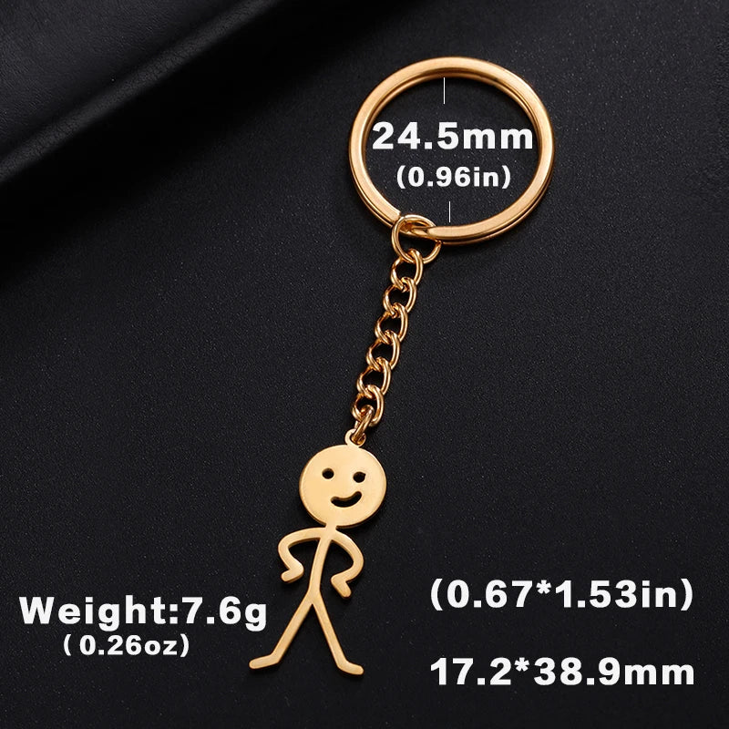 Funny Stickman Keychain