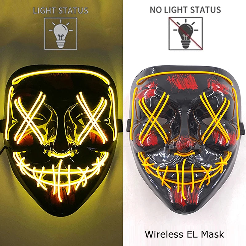 Wireless LED Glowing Mask