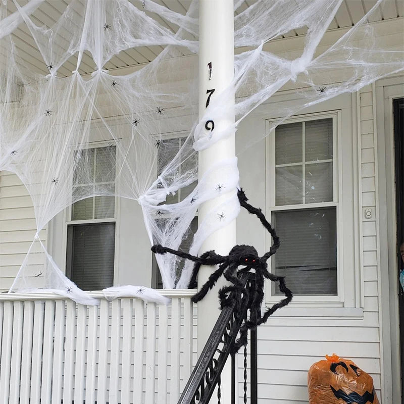 Halloween Decorations Artificial Spider Web