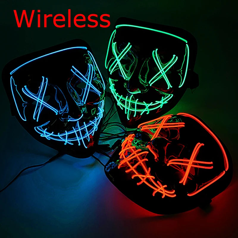 Wireless LED Glowing Mask