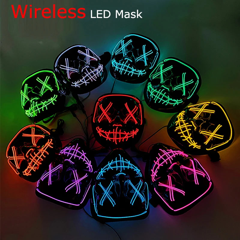 Wireless LED Glowing Mask