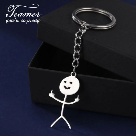 Funny Stickman Keychain