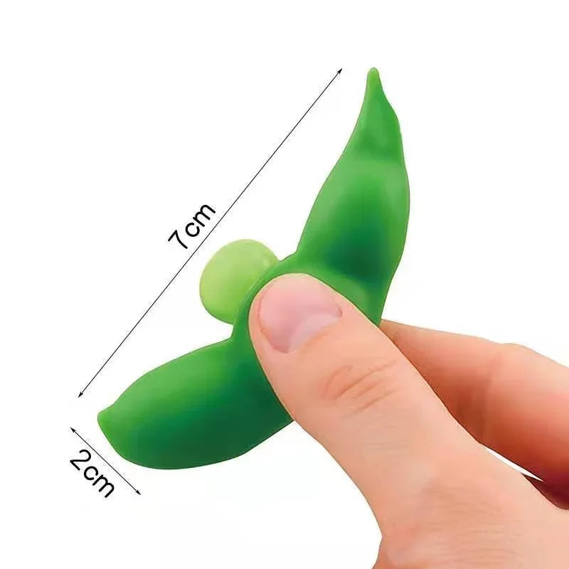 Fidget keychain Edamame Squishy toy