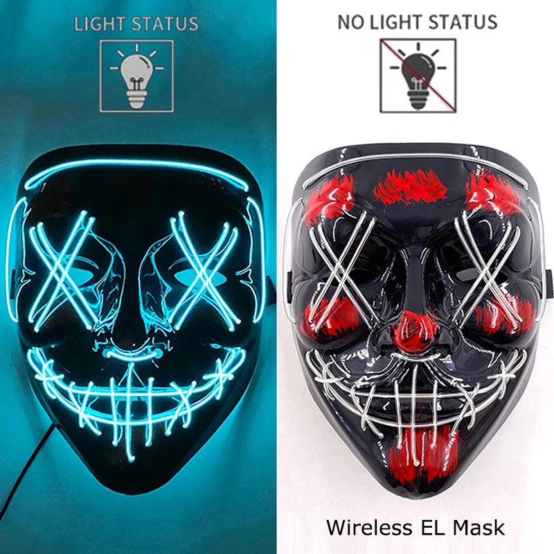 Wireless LED Glowing Mask