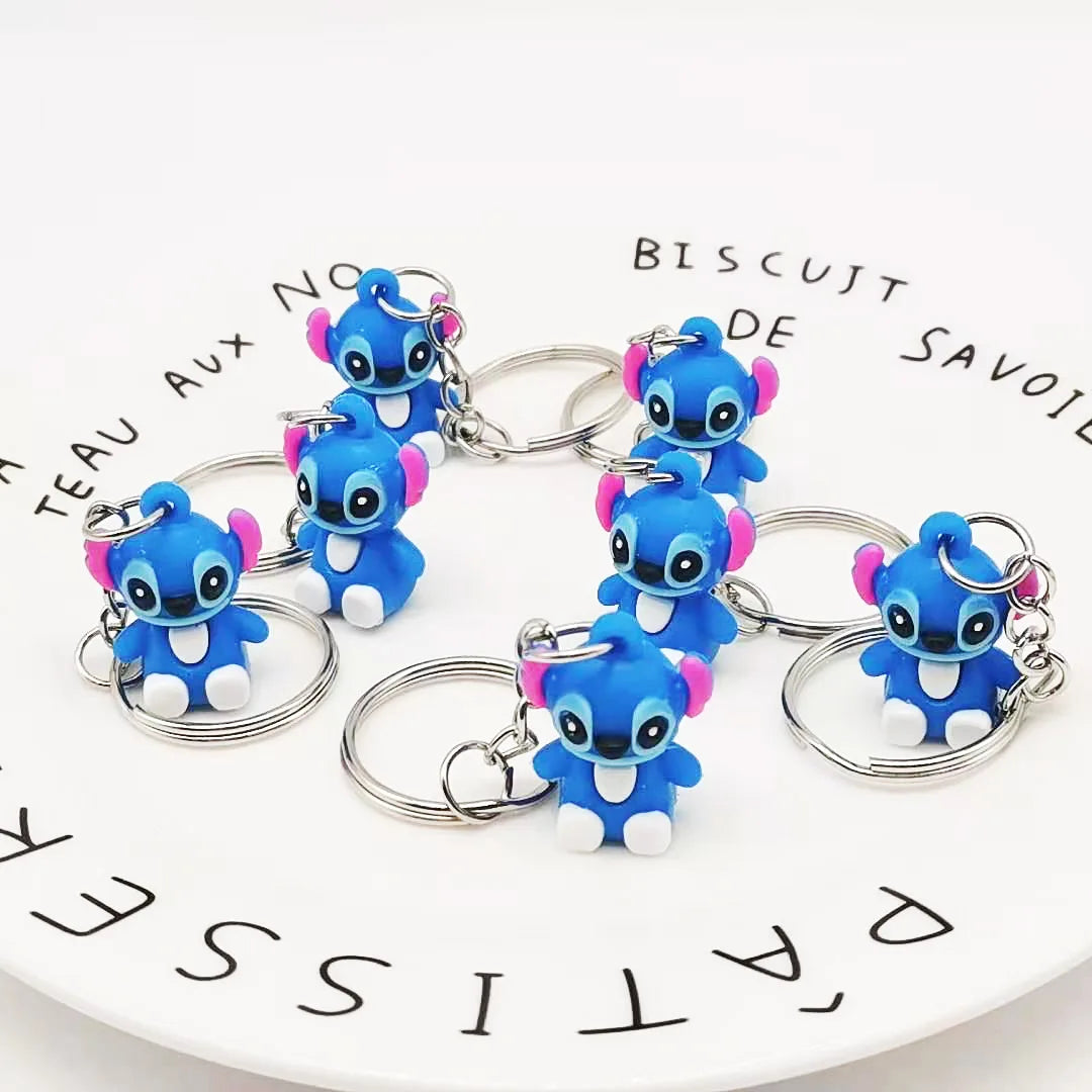 10Pcs Stitch Mini Keychain