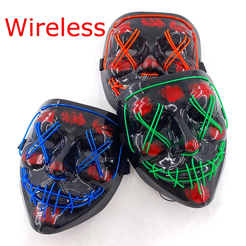 Wireless LED Glowing Mask