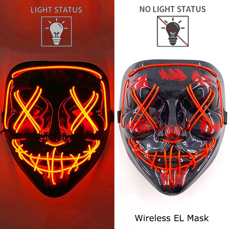 Wireless LED Glowing Mask