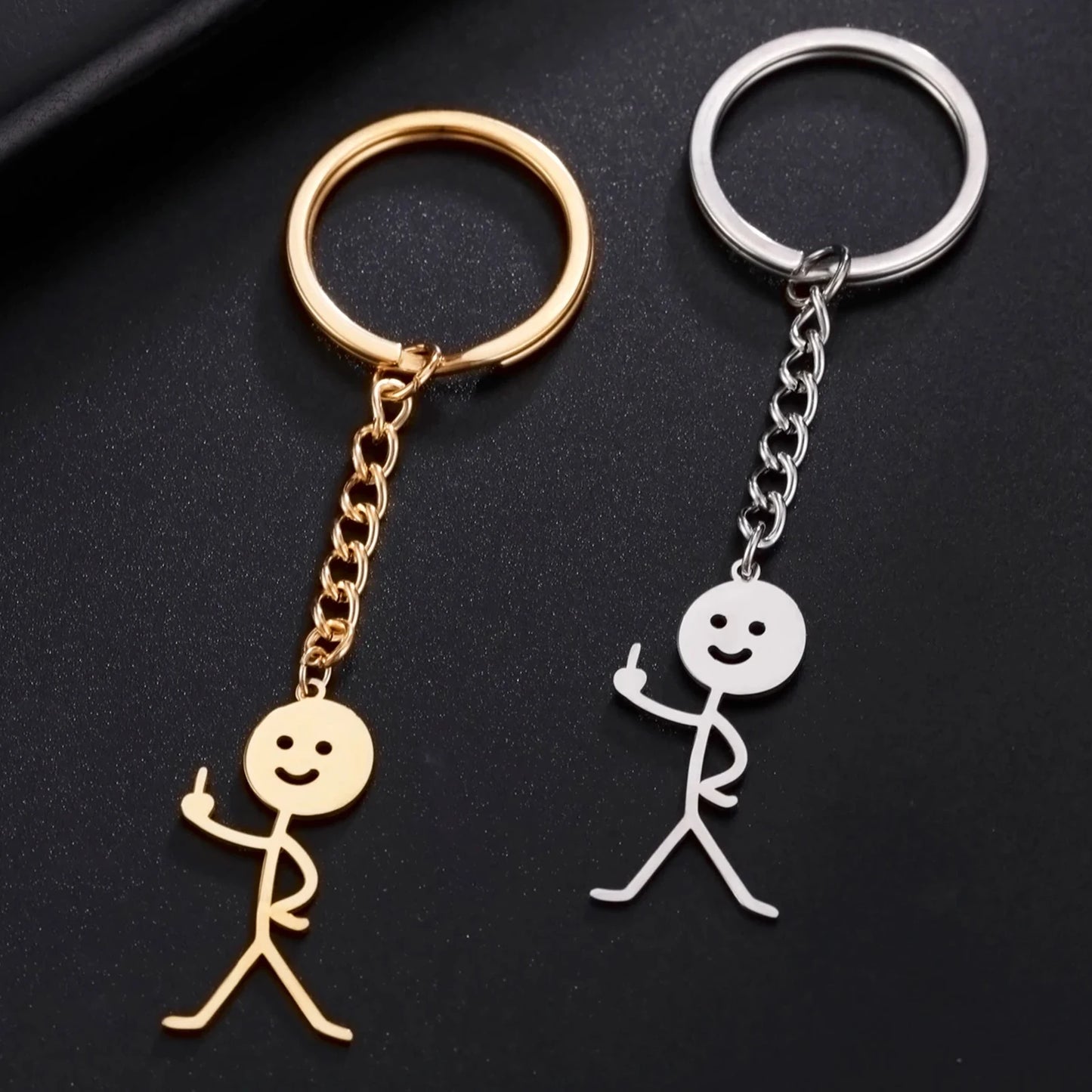 Funny Stickman Keychain