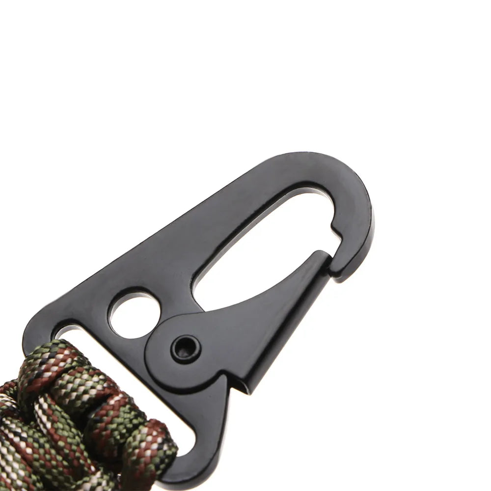 Outdoor Keychain Carabiner Military Paracord