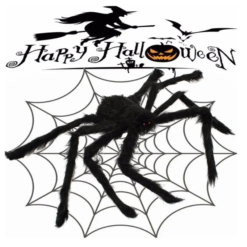 Halloween Giant Black Spider Decoration