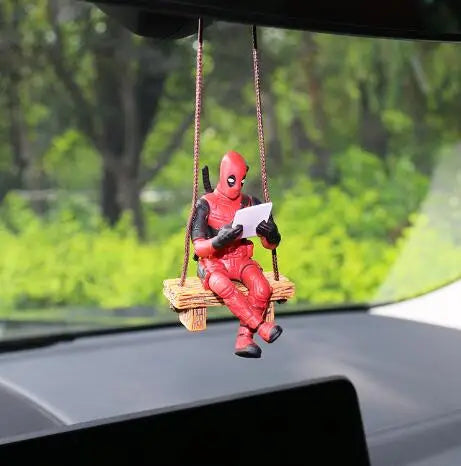 Deadpool Swing Car Decoration toy