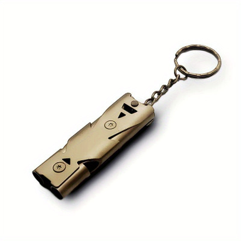 1Pcs Stainless Whistle Keychain