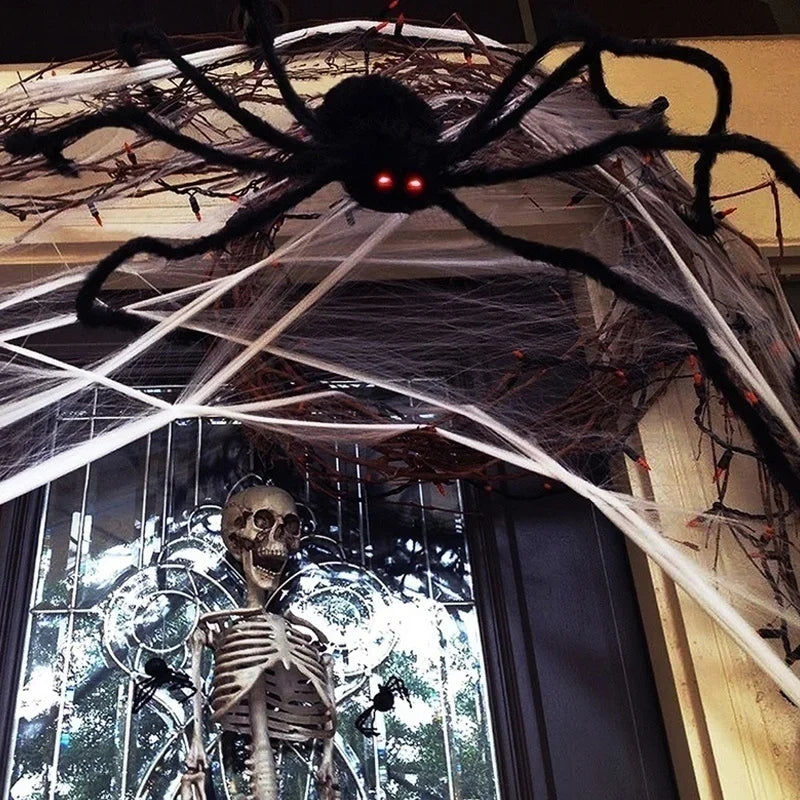 Halloween Giant Black Spider Decoration