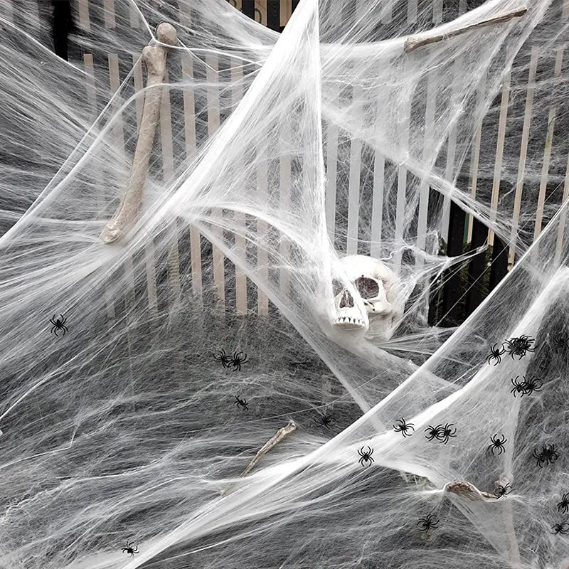 Halloween Decorations Artificial Spider Web